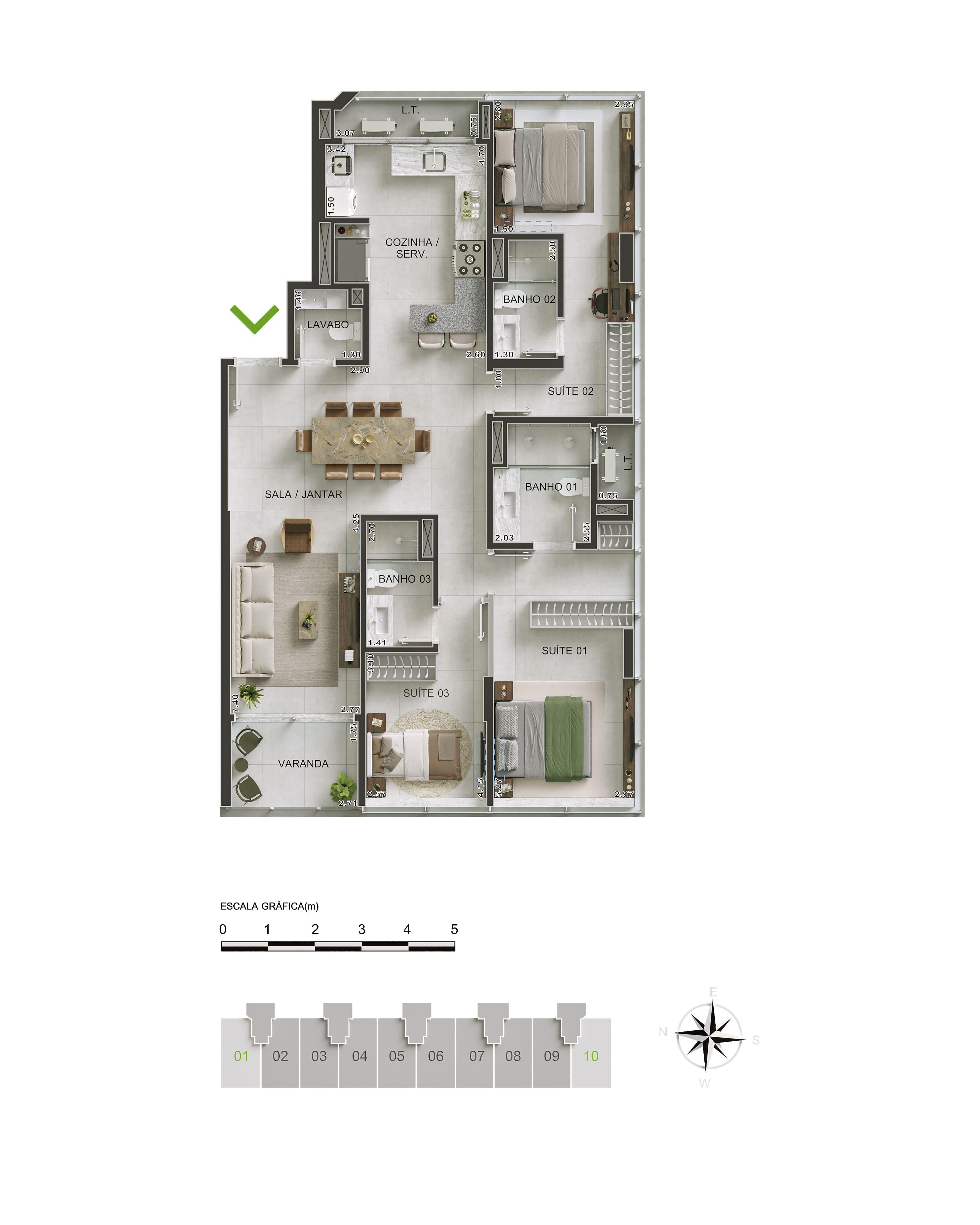 Apto Canto 126m2