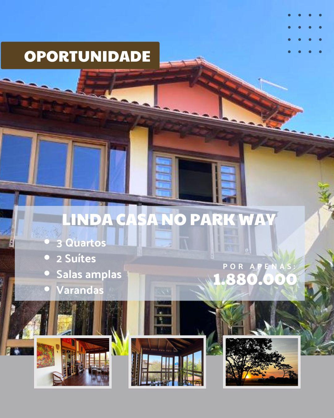 Casa á Venda 3 Quartos / Suíte - Mobilada no Park Way, Brasília, DF